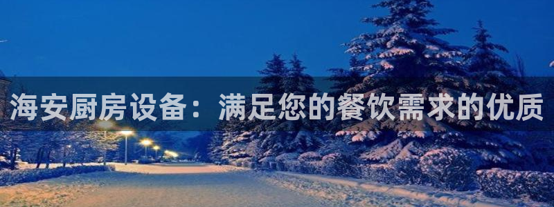 尊龙人生就是博首页入口：海安厨房设备：满足您的餐饮需求的优质