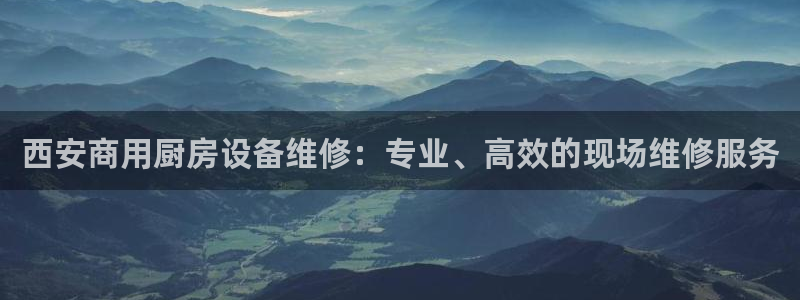 尊龙凯时人生就是搏官方网站：西安商用厨房设备维修：专业、高效